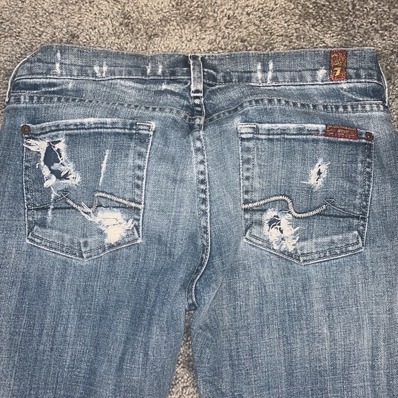 7 for all mankind cute distressed jeans - Picture 5 of 5